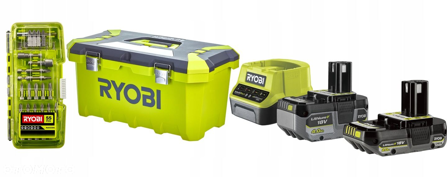 RYOBI WIERTARKA WKRETARKA 18V 4Ah 2Ah ODKURACZ - 8