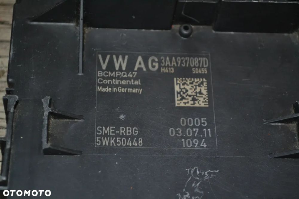 VW PASSAT B7 MODUŁ STEROWNIK BORDNETZ 3AA937087D - 2