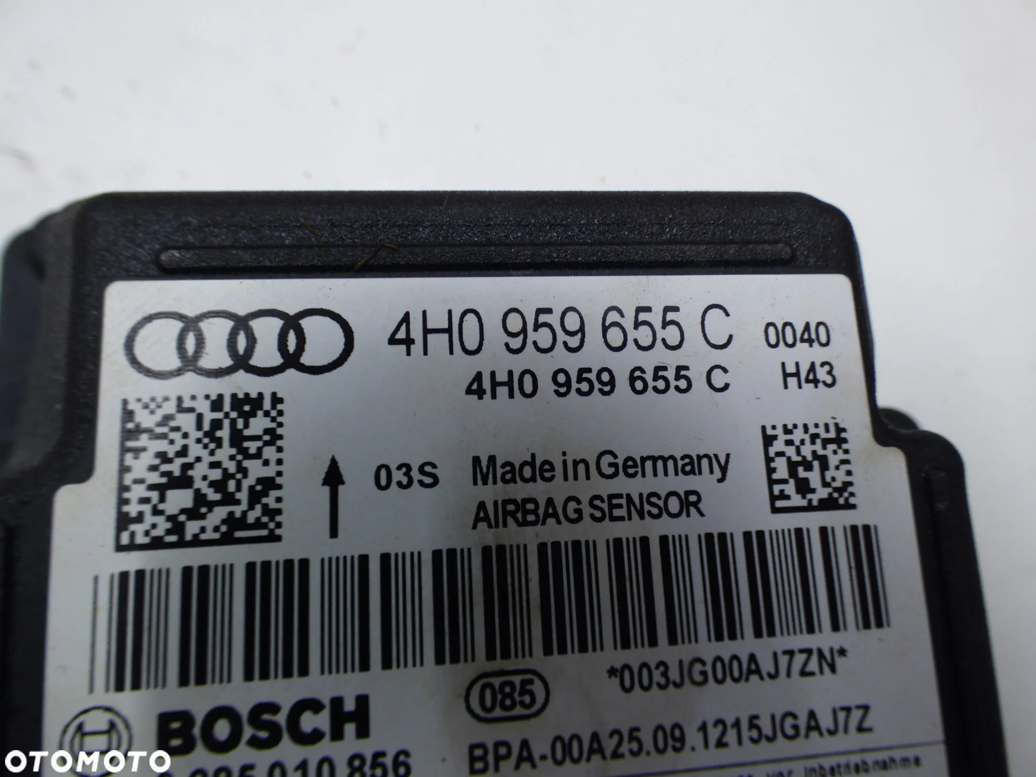 AUDI A3 8P MODUŁ STEROWNIK PODUSZEK POWIETRZNYCH AIRBAG 4H0959655C - 2
