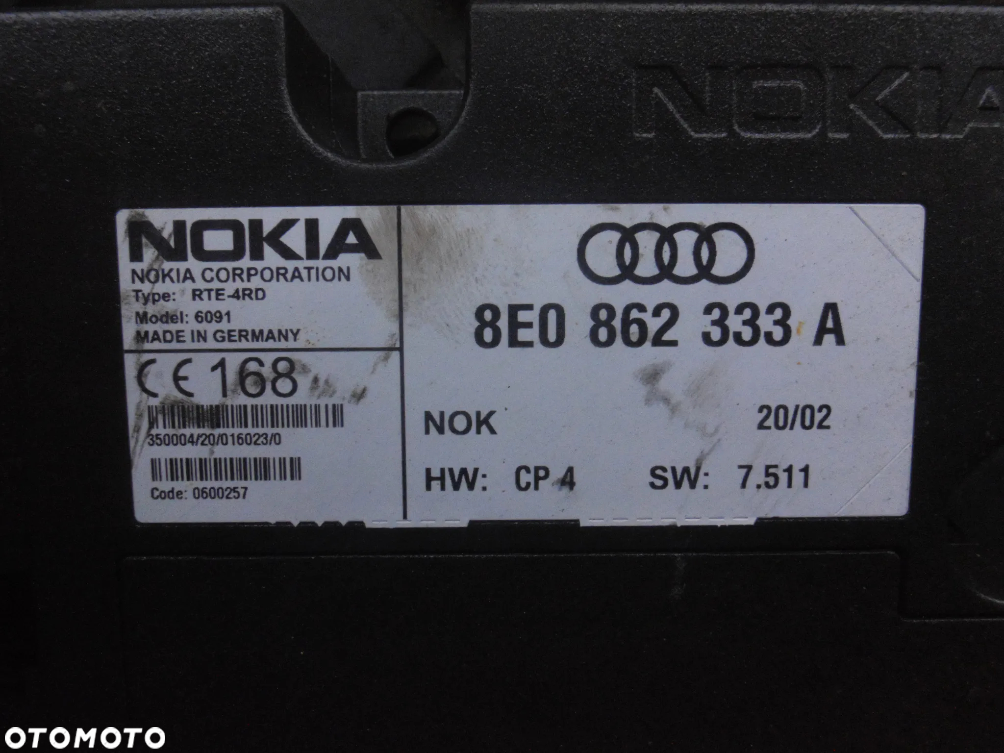 AUDI A4 B6 A6 C5 MODUŁ STEROWNIK TELEFONU 8E0862333A ORYGINAŁ NOKIA POSIADAM 2 SZT - 2
