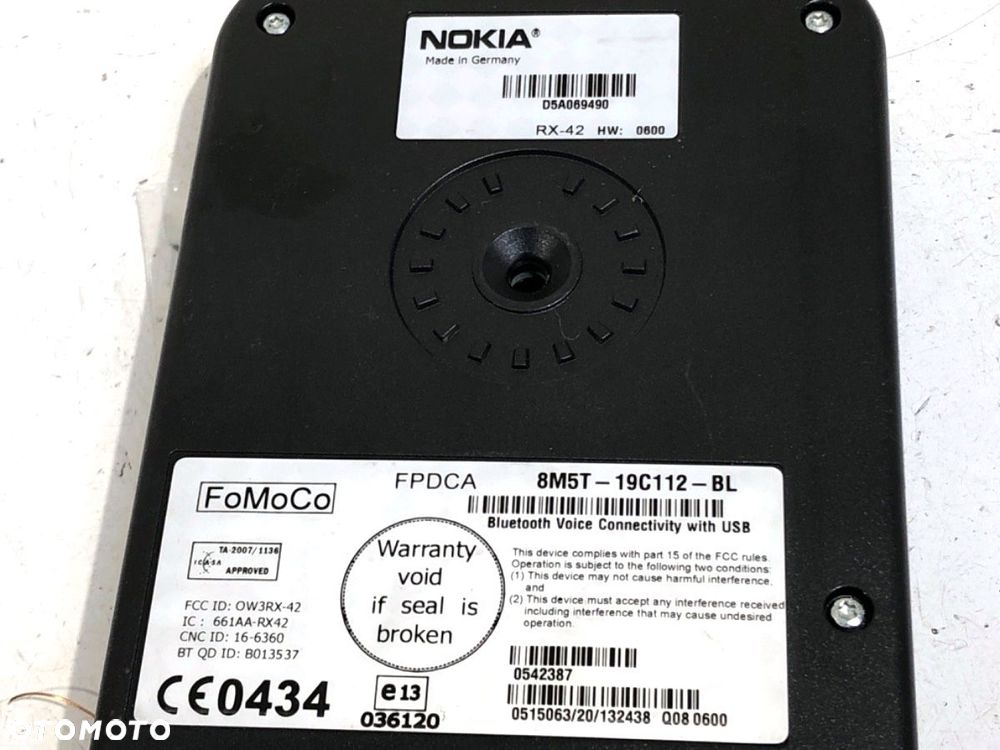 MODUŁ BLUETOOTH  FORD FIESTA VI (CB1, CCN) 2008 - 2022 1.4 71 kW [97 KM] benzyna 2008 - 2012 - 4