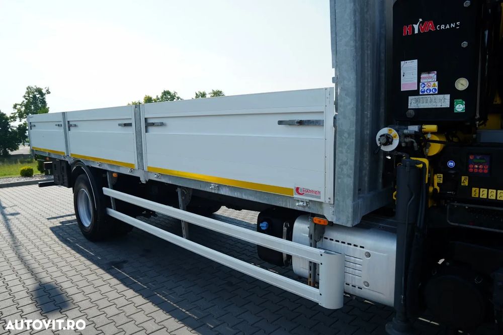 DAF LF 250 / 4x2 / CAROSERIE DE LIVRARE 7,3 m / HYVA HB150XE3 HGV / RIDICARE MAXIMĂ: 10,06 M / PODEA REZISTENTĂ / ROTATOARE / TELECOMANDĂ / EURO 6 - 14