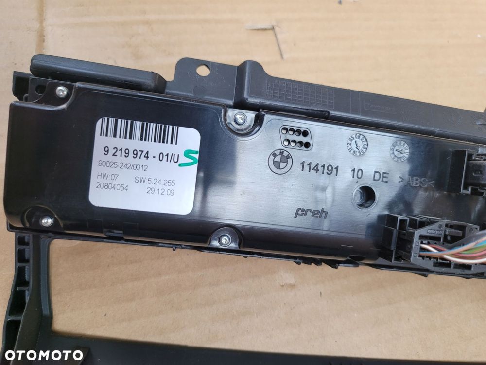 bmw x6 e71 x5 e70 panel klimatyzacji 9219974 - 2