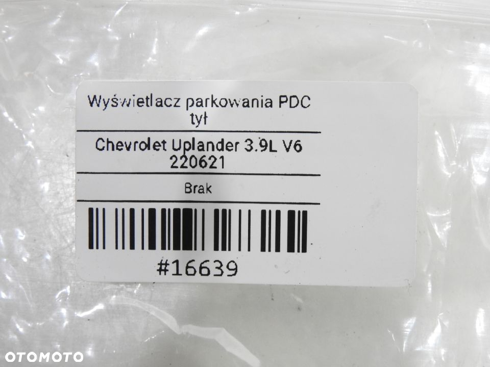 WYŚWIETLACZ PDC TYŁ CHEVROLET UPLANDER 25668342 - 8