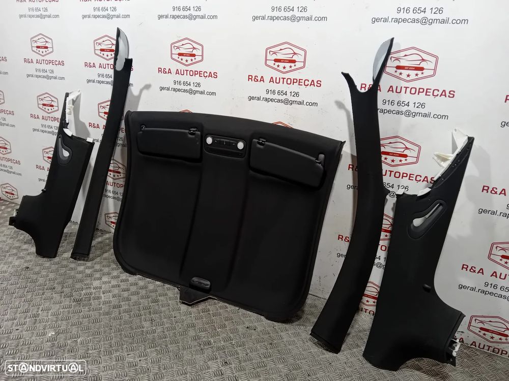 Conjunto Interior Forro Forra Tecto Teto Cupula Audi TT S-Line Original - 2