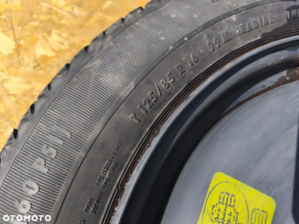 KOŁO DOJAZDOWE ZAPASOWE 125/85R16  5X108 16 CALI PEUGEOT CITREON OPEL TOYOTA - 5
