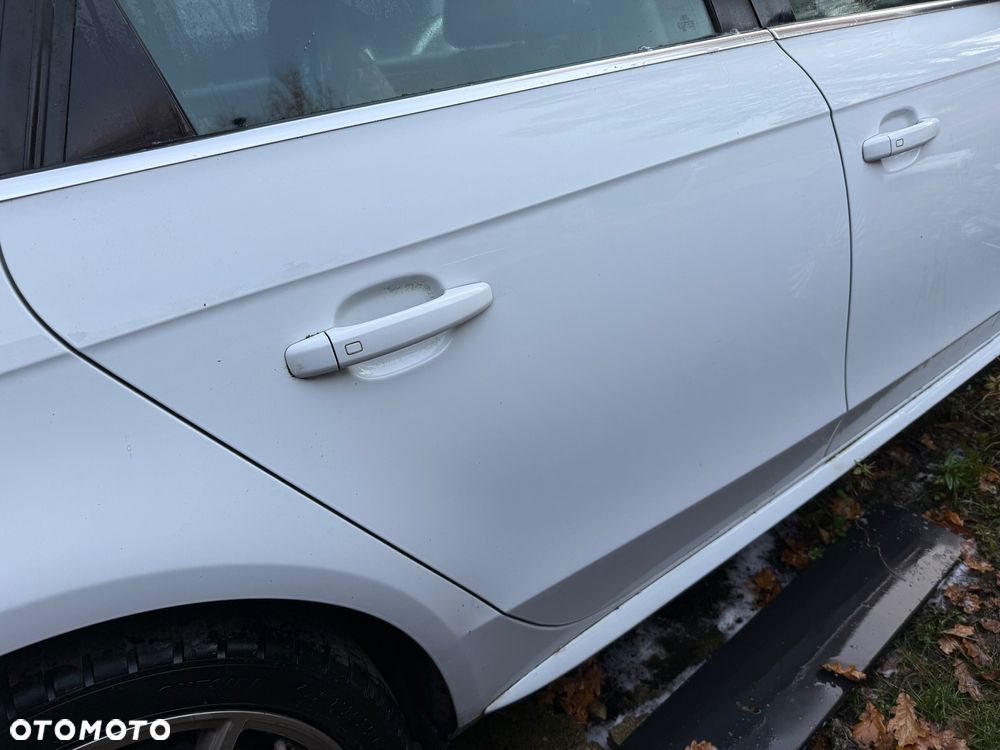 DRZWI PRAWE PRZÓD DRZWI PRAWE TYŁ KOMPLETNE AUDI A4 B8 SEDAN 8K5 LS9R BIAŁA PERŁA - 8