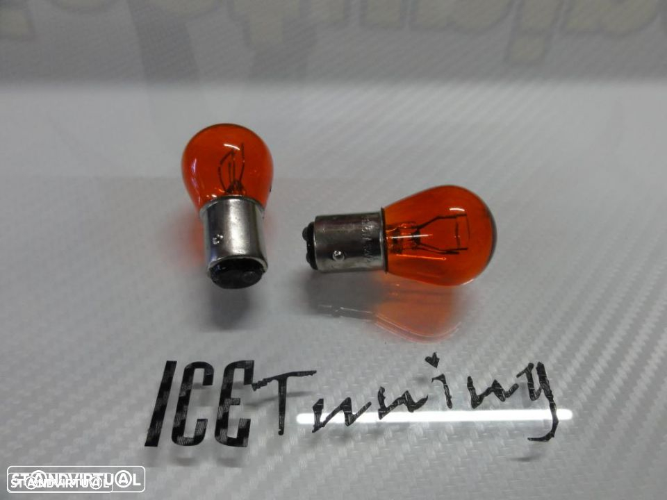 Lâmpadas de halogénio em laranja de 2 polos 21/5W BAY15D 12V - 2