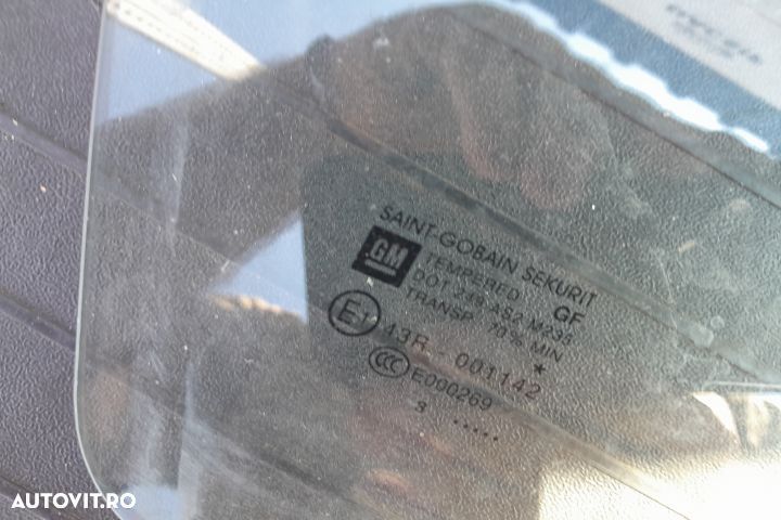 Geam usa fata dreapta 43R-001142 43R-001142 Opel Corsa D [2006 - 2011 - 3