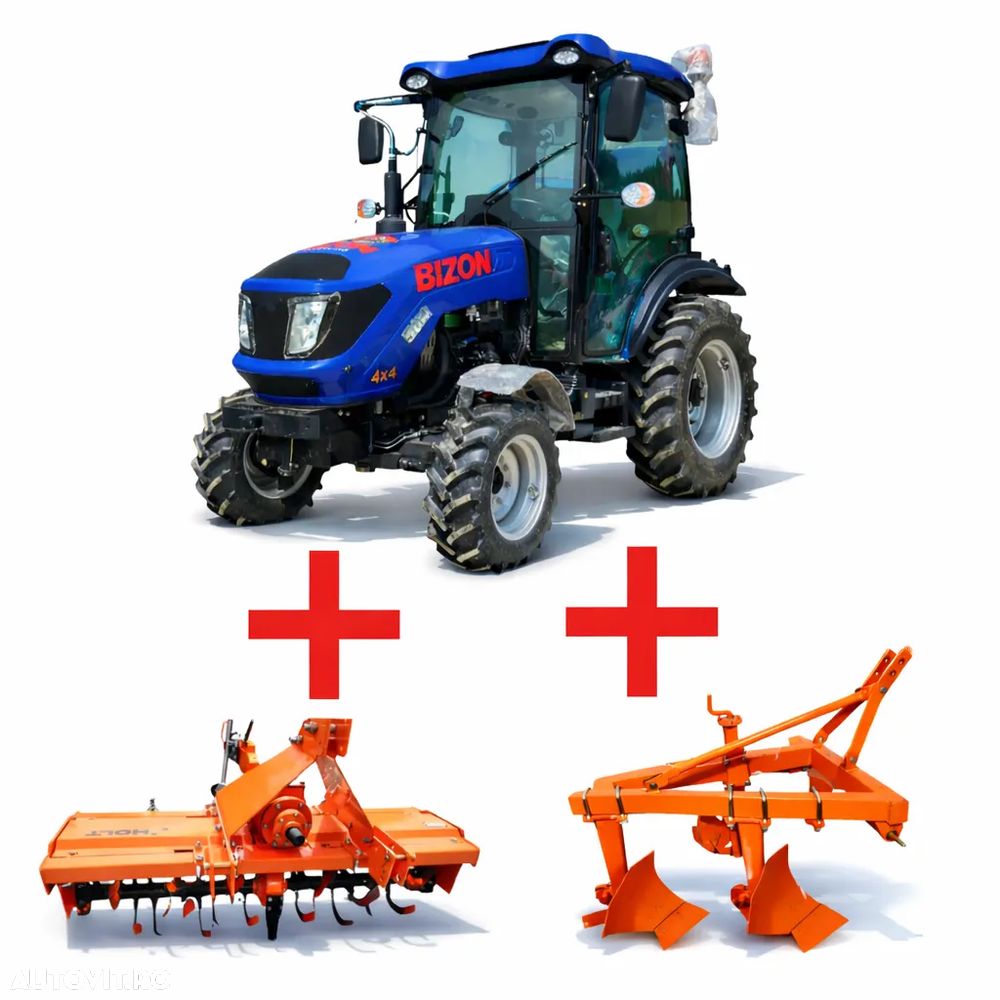 Bizon Tractor Bizon EUROTEK 504 EURO V cu carte RAR + Plug și Freză - 2