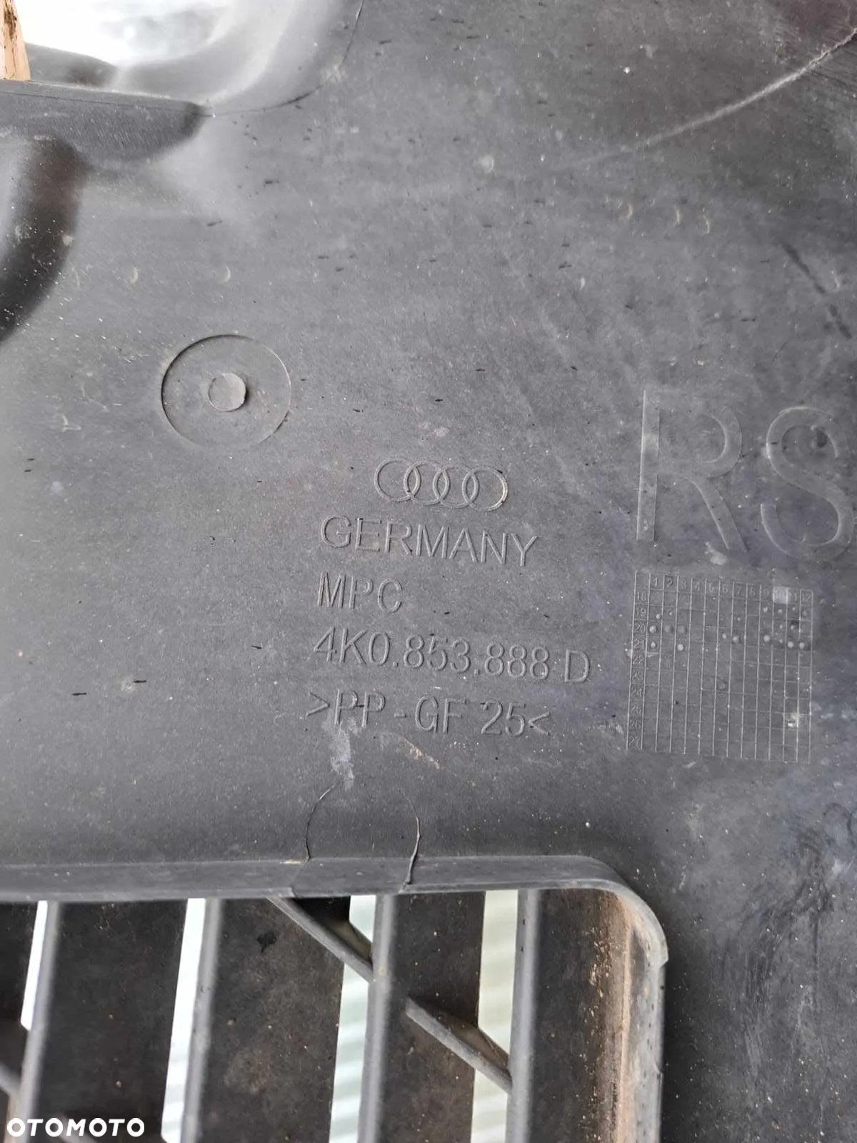 NADKOLE PRAWE PRZEDNIE PRZÓD AUDI A6 C8 RS RS6 4k0853888d 4K0 - 4