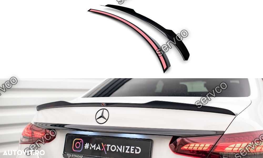 Eleron spoiler cap Mercedes E Class W213 Facelift Sedan AMG-Line 2021- v5 - Maxton Design - 1