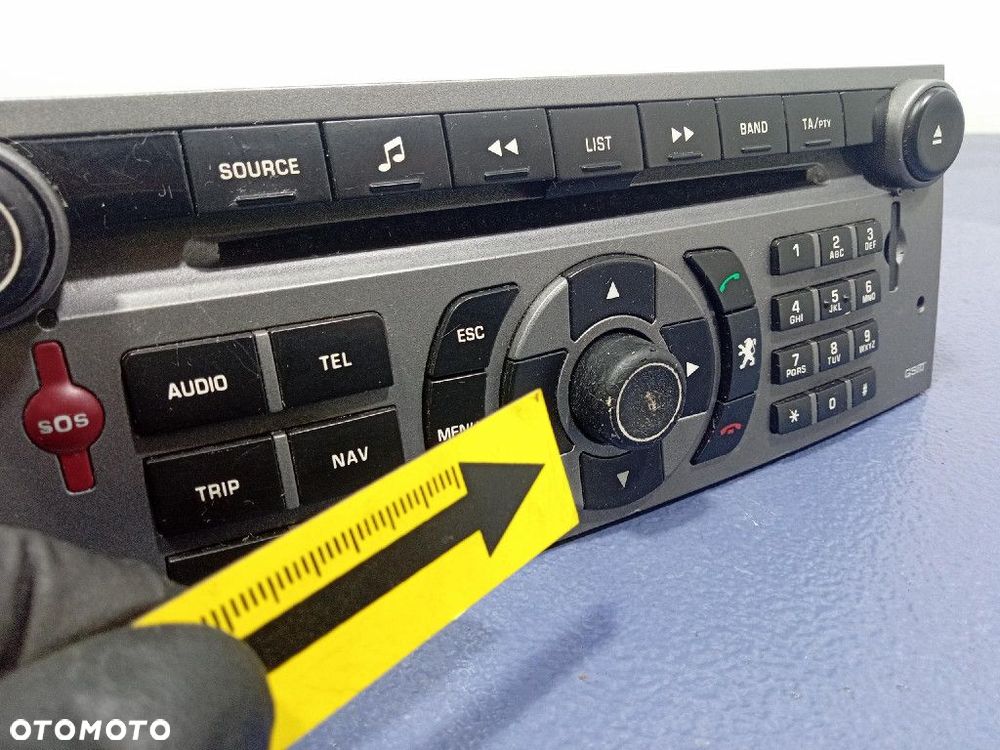 PEUGEOT 407 RADIO CD NAWIGACJA OEM GSM RT3 WYŚWIETLACZ 96549138YW - 9