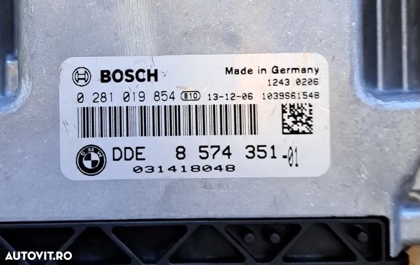 Calculator motor BMW X1 facelift ECU injection diesel BOSCH n47d20c euro5 - 2