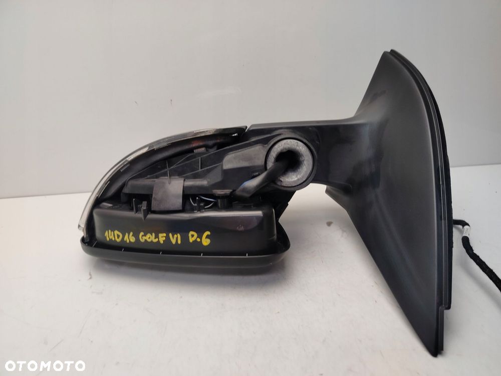volkswagen golf vi 6 pin 09r- lusterko lewe zewnętrzne - 6
