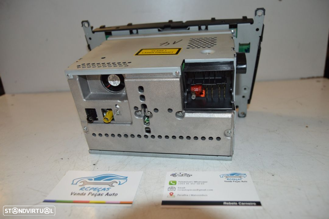 RADIO AUTORADIO LEITOR CD MERCEDES BENZ CLASS C W203 A2038704589 2038704589 DISPLAY COMANDOS COMUTADOR PAINEL CONTROLO COMUNICAÇÃO - 5