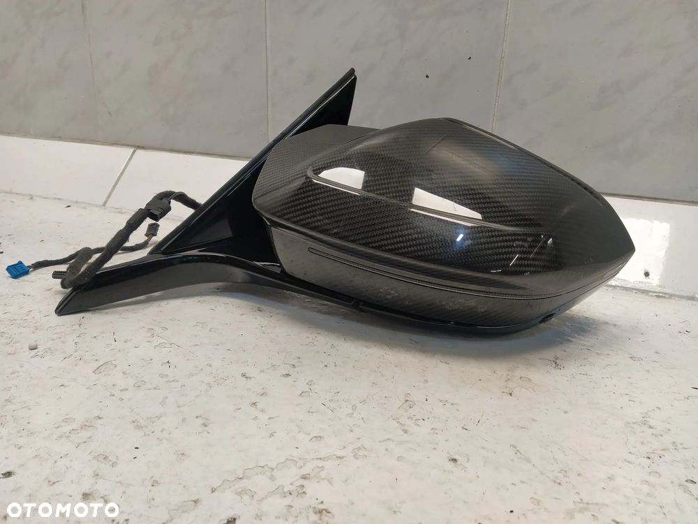 BMW 5 G60 G61 LUSTERKO ZEWNĘTRZNE KAMERA ASFERYCZNE CZUJNIK GRZANE LEWE 9+6+1 PIN CARBON UK ORYGINAŁ - 2