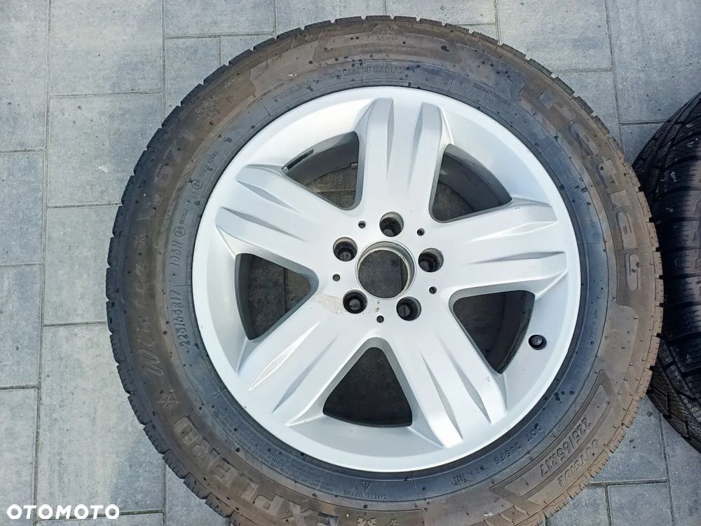 FELGI Z OPONAMI KOŁA ALUMINIOWE MERCEDES ML W163 R17 5X112 ET52 66,6 mm A1634013902 OPONY PETLAS EXPLERO 225/65 R17 2023r ZIMA NR26 - 4