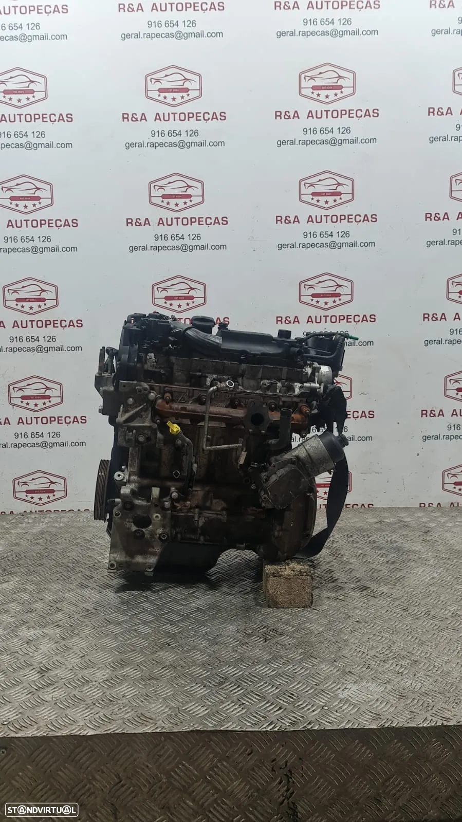 MOTOR COMPLETO FORD FIESTA Mk6 VI 6 1.4 TDCI 8v 68cv Ref F6JD - 2