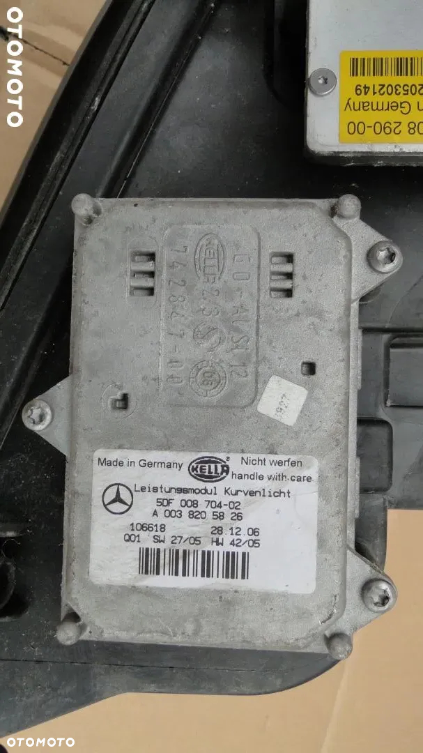 MERCEDES ML W164 LAMPA LEWA PRZÓD BI XENON SKRĘTNY EUROPA - 6