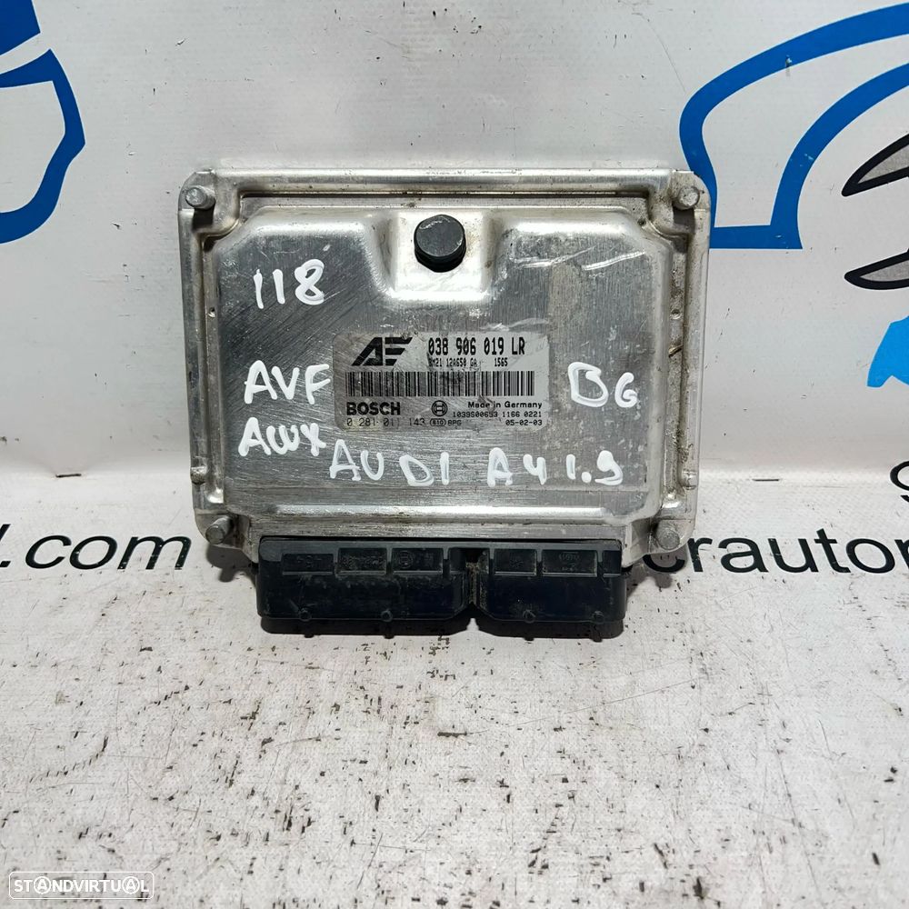 .Centralina Motor Bosch VW VAG Volkswagen Ford Seat AUY 1.9 TDi 115cv 8v 038 906 019 LR / 0 281 011 143 - 3