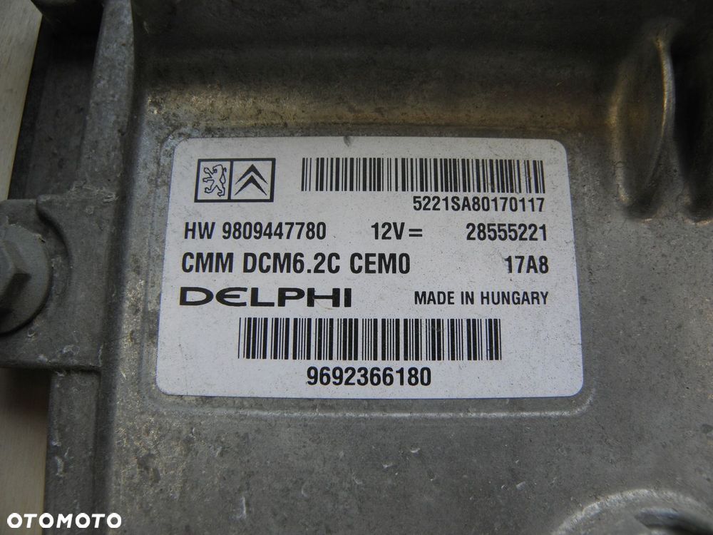 PEUGEOT BOXER KOMPUTER STEROWNIK SILNIKA 2.0 HDI 9692366180 - 2