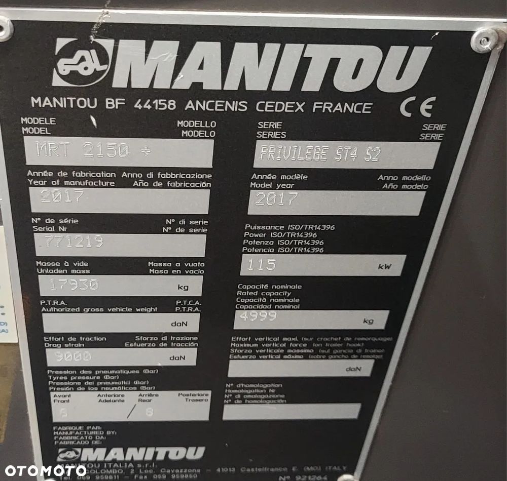 Manitou MRT 2150+ P574 - 9