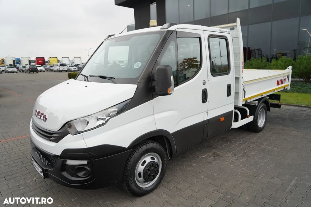 Iveco DAILY 35-140 / BASCULATOR / CU TRACȚIE MÂNĂ / DOUĂ TRACȚII / MANUAL / 6 LOCURI / - 16