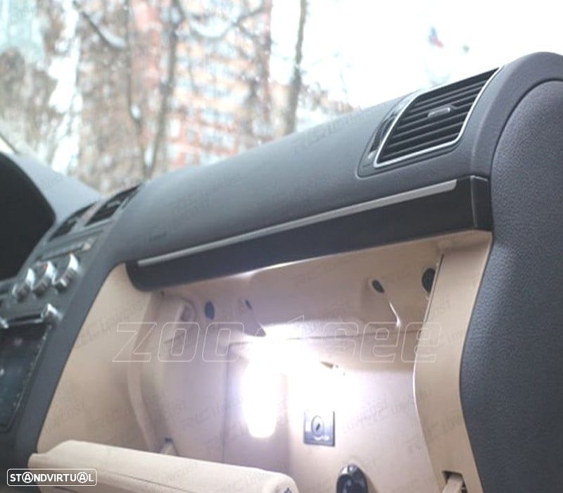 KIT COMPLETO 12 LAMPADAS LED INTERIOR PARA VOLKSWAGEN VW POLO ESTATE VARIANT 6V5 6KV5 97-02 - 4