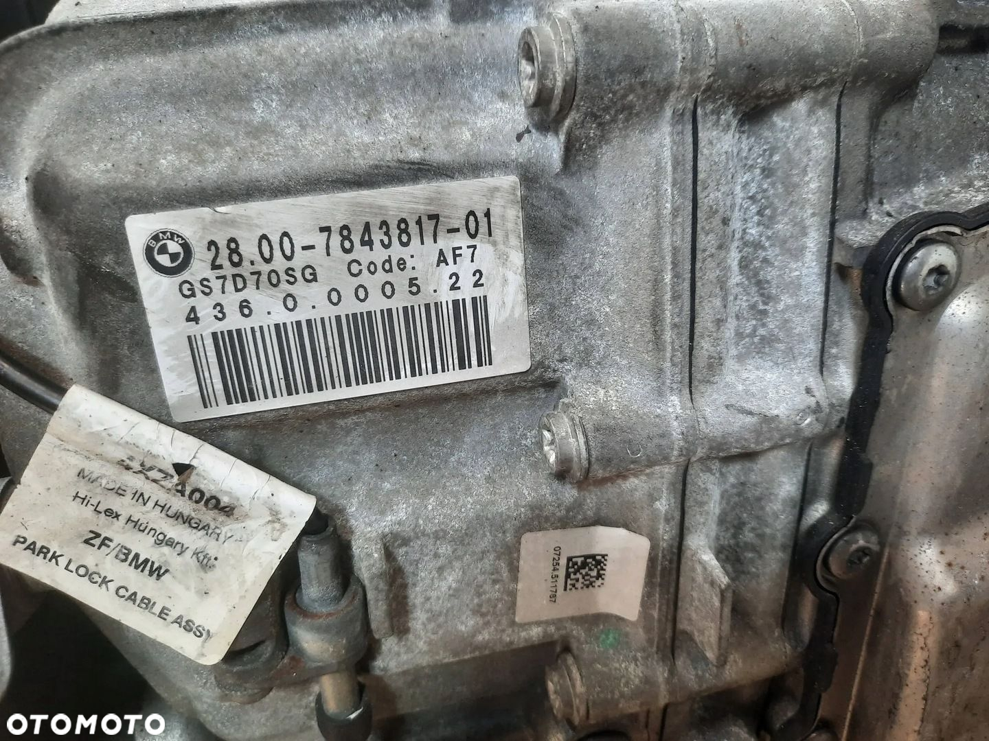 SKRZYNIA BIEGÓW BMW M5 F10 4.4 S63 M6 F13 7843817 GS7D70SG - 5