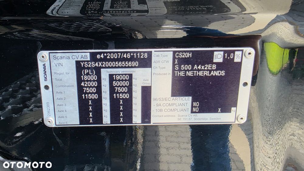Scania SCANIA///S500///2022///LOW DECK///MEGA///RETARDER/// NOWE OPONY///FULL LED///ALUFELGI///ZABUDOWY MIĘDZYOSIOWE///KLIMATYZACJA POSTOJOWA///WAGA///STAN BARDZO DOBRY - 40