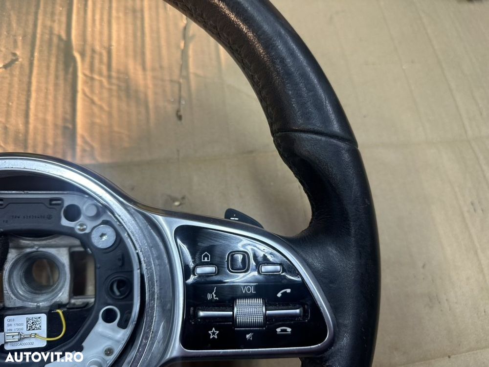 Volan piele cu comenzi si padele MERCEDES A-class W177, GLC, C-Class W205, CLA ,EQC an 2018-2022 cod A0050071999 - 5