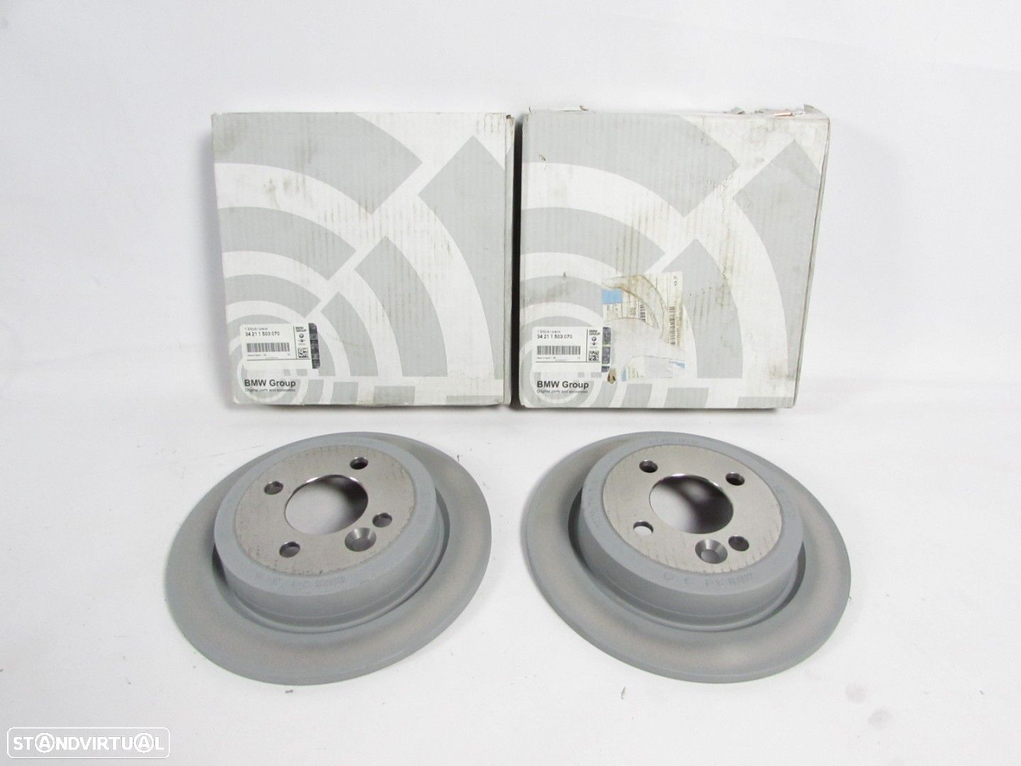 Conjunto de discos de travão ORIGINAIS Trás Novo/ Original MINI MINI (R50, R53)/... - 1