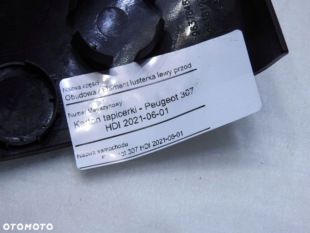 OBUDOWA LUSTERKA LEWA PEUGEOT 307 - 5