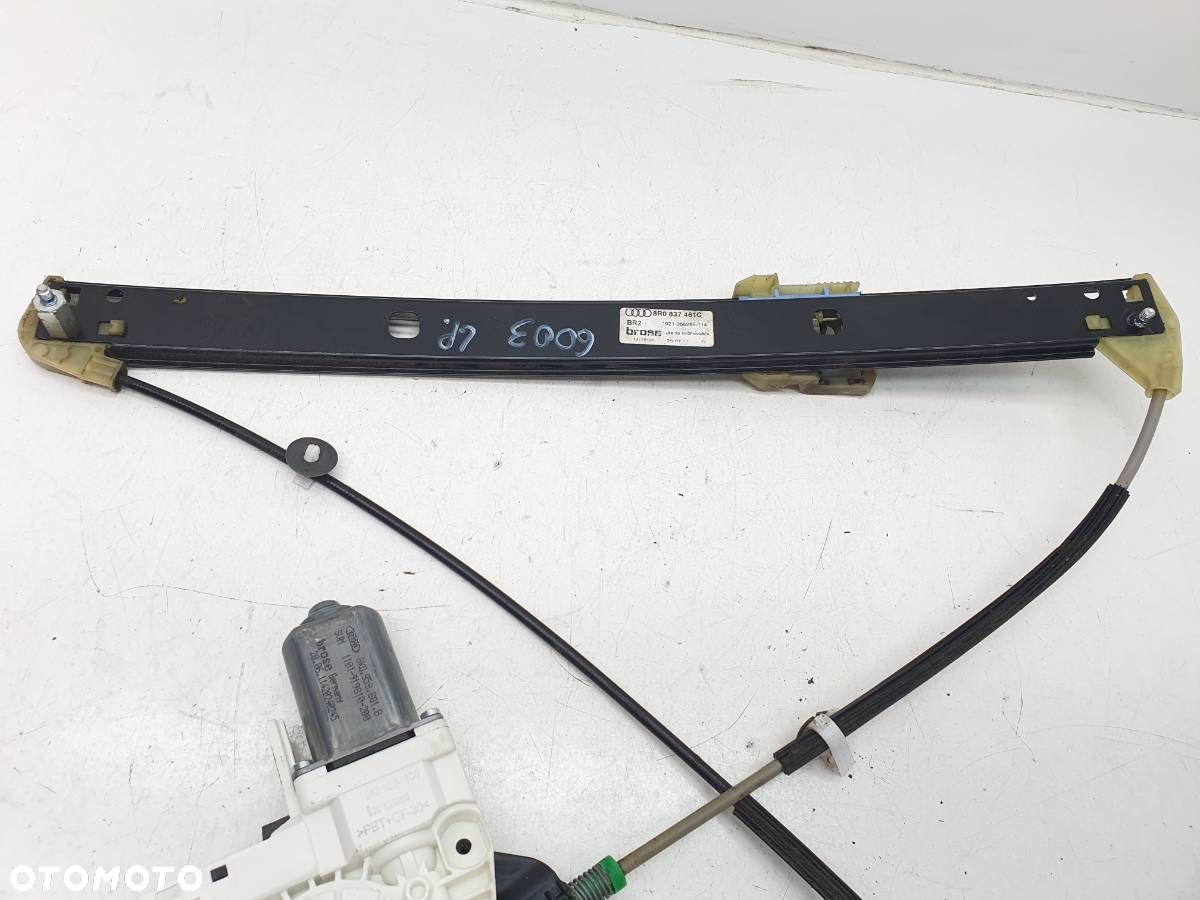 PODNOŚNIK SZYBY PRZÓD  PRZEDNI LEWY AUDI Q5 8R 8R0837461G 8K0959801B - 6