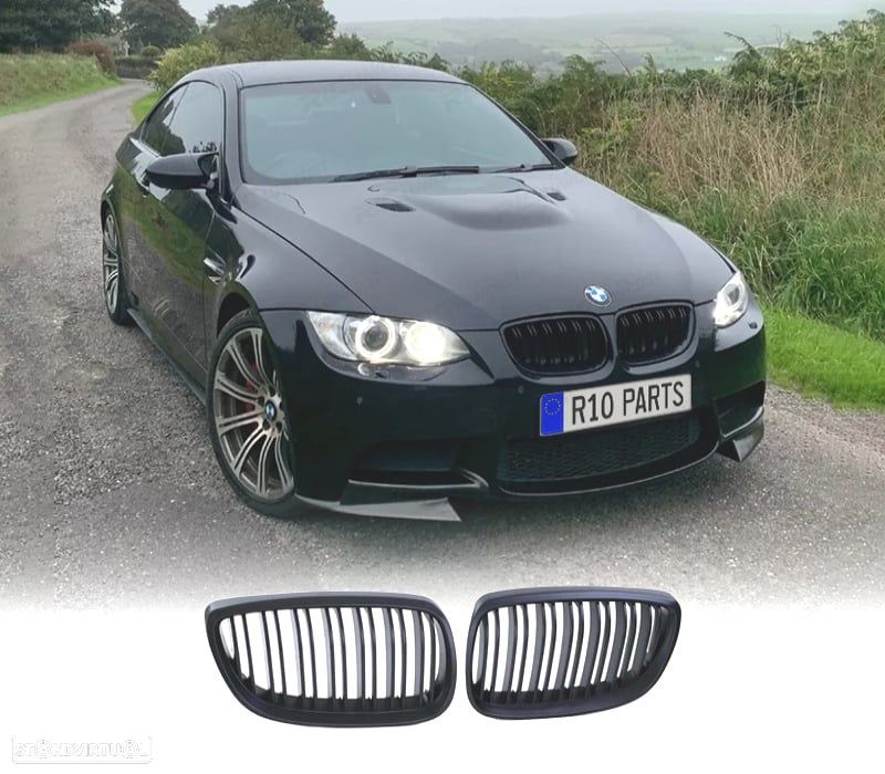 GRELHAS BMW E92 E93 06-10 LOOK M PRETO MATE - 1