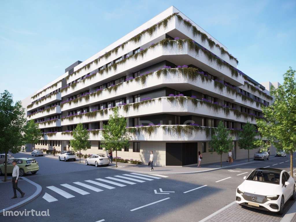 Apartamento T2 com excelente exposição solar e garagem, em Matosinh... - Grande imagem: 2/20