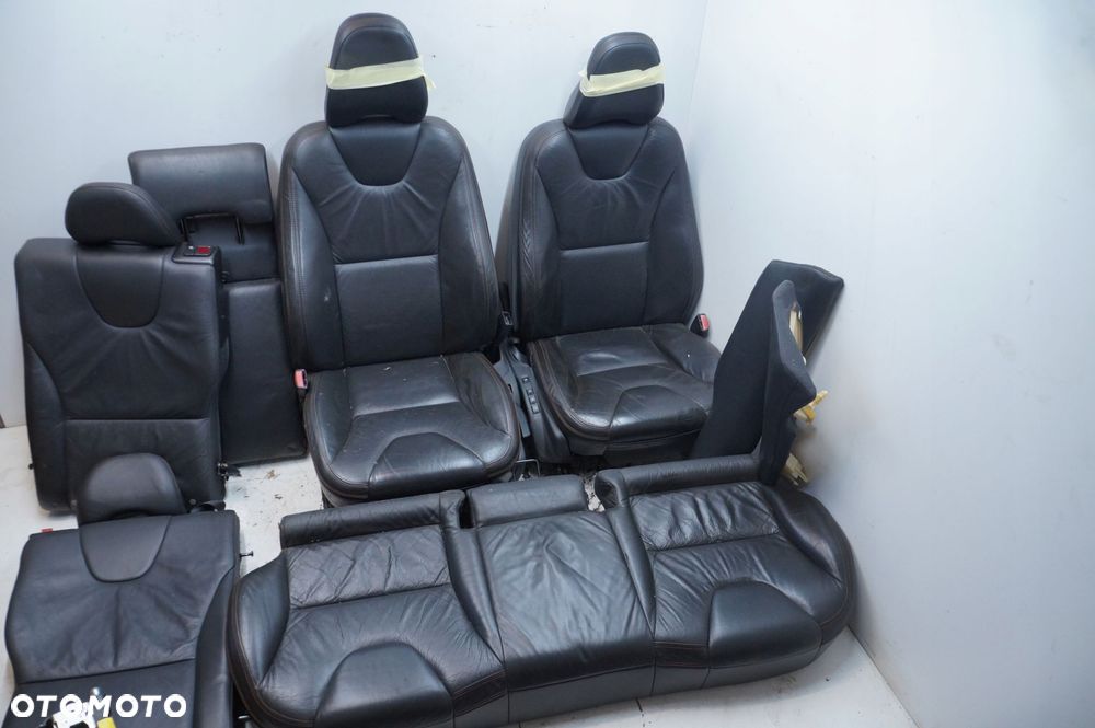 komplet fotele kanapa przód tył skóra przednie tylne wnętrze volvo xc60 i - 1