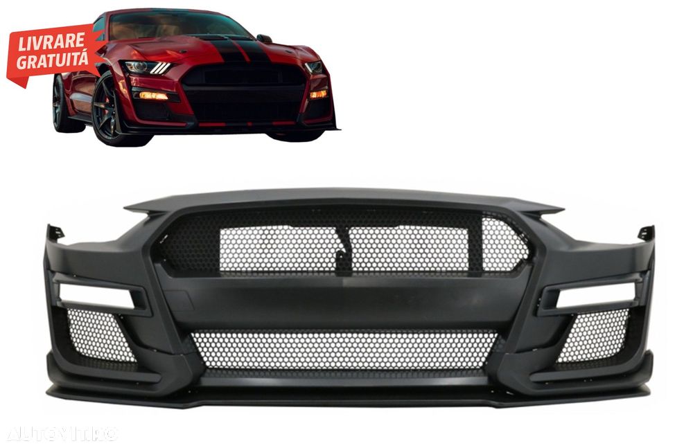 Bara Fata Ford Mustang Mk6 VI Generatia 6 Facelift (2018-2019) GT500 Design- livrare gratuita - 9