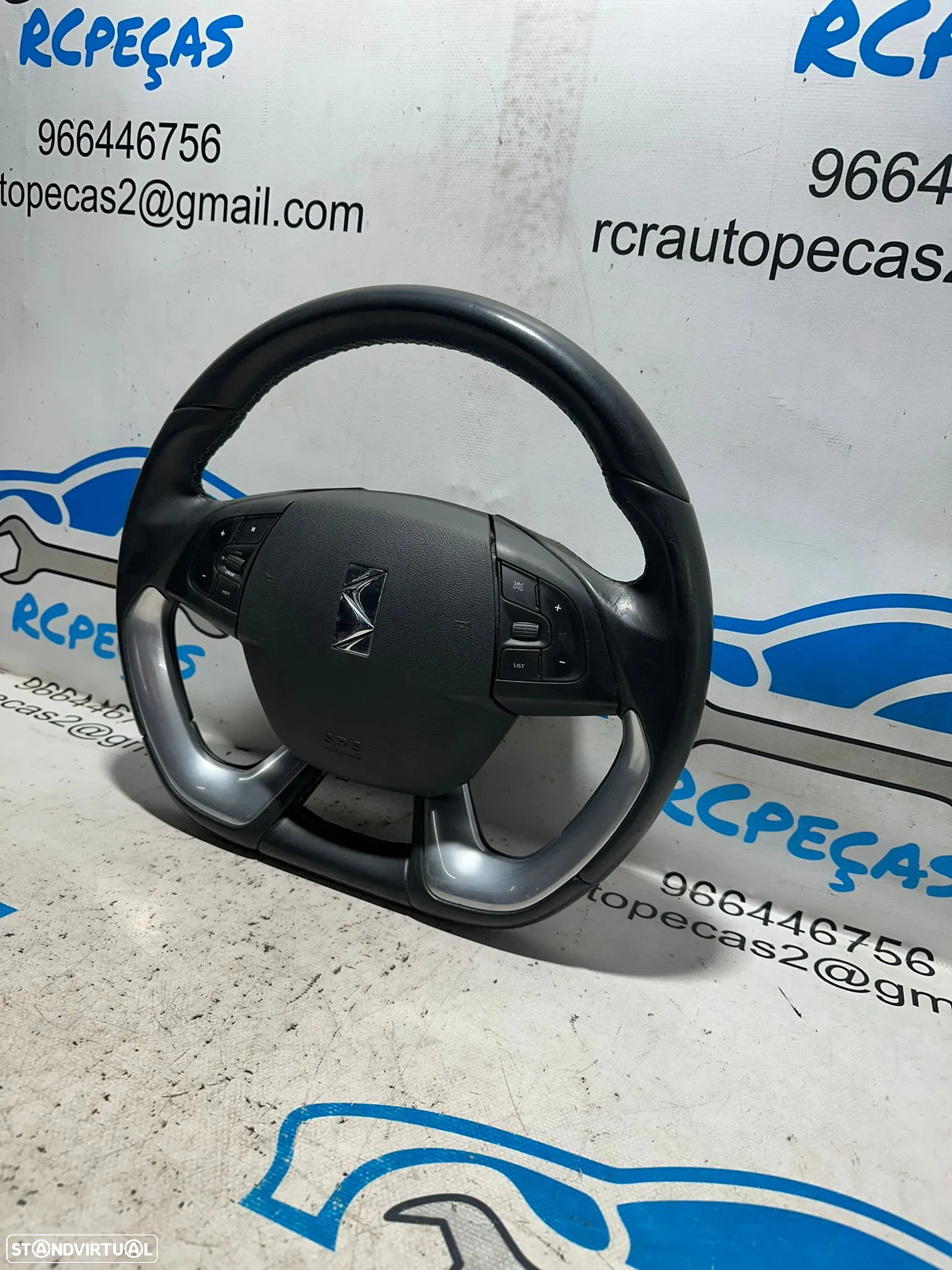 .Volante Guiador Pele Multifunções Original Citroen DS5 7839076 - 4