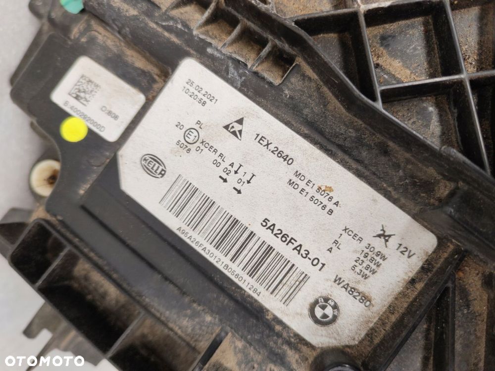 BMW 5 G30 LIFT FULL LED LAMPA LEWY PRZÓD 5A26FA3 - 6