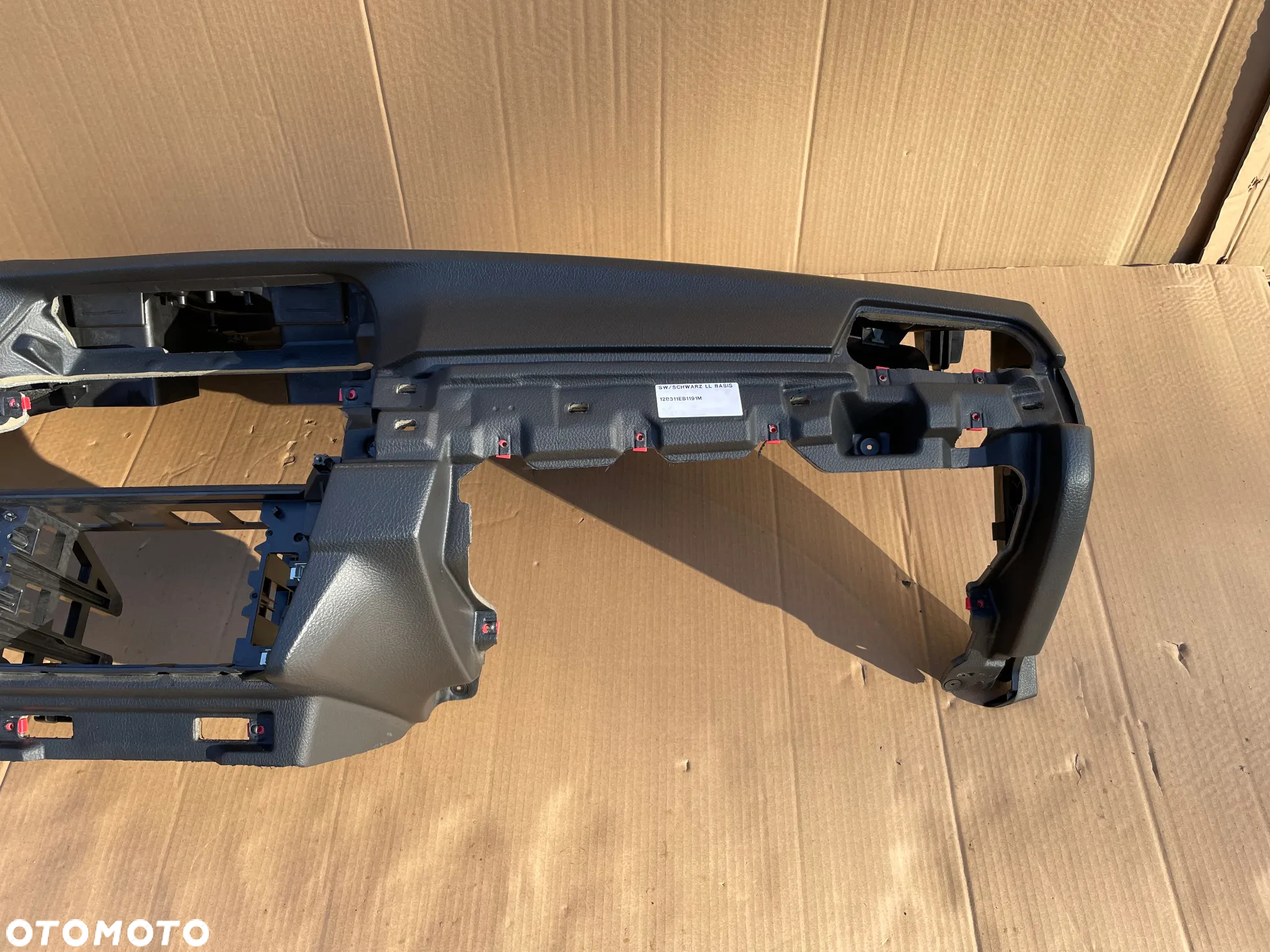 BMW 5 F10 F11 DESKA ROZDZIELCZA KONSOLA CZARNA KOMPLET PASY NAPINACZE BEZ HUD HEAD UP ORYGINAŁ 6783839 NIEREGENEROWANA - 4