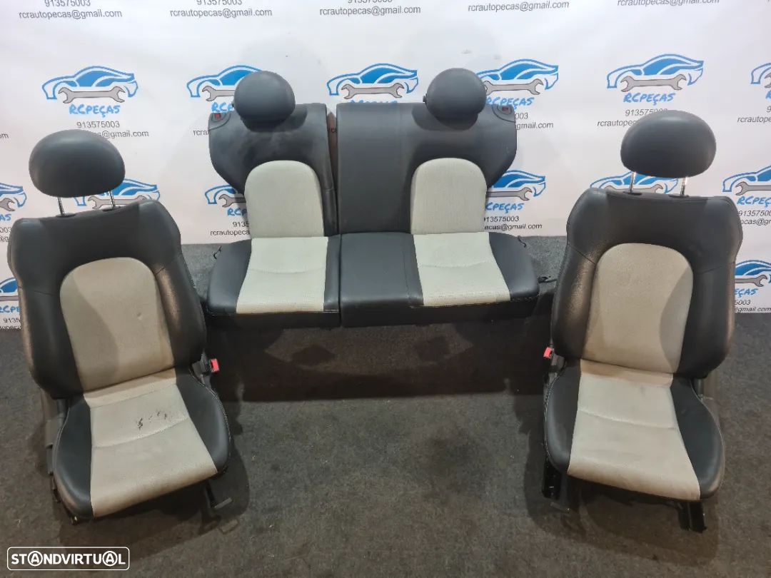 BANCO BANCOS PELE FRONTAL FRENTE TRASEIRO TRÁS AIRBAG MERCEDES BENZ CLASS C SPORT COUPE CL203 W203 - 1