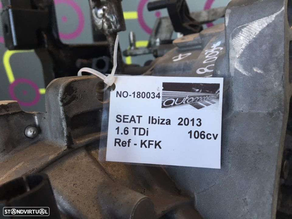Caixa 5 Velocidades Seat Ibiza 6J 1.6TDi 105Cv de 2013 - Ref: KFK - NO30034 - 5