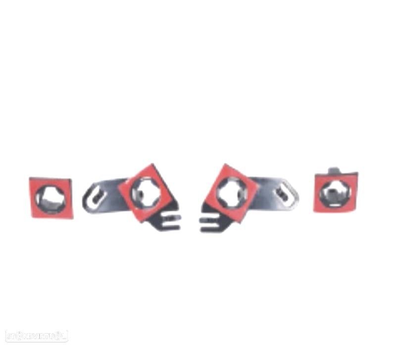 KIT 4 SOPORTES BMW E60 E61 18MM M TECH PARA-CHOQUE DIANTEIRO - 1