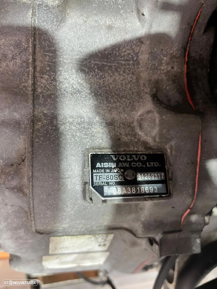 Caixa de Velocidades Volvo S60/S80/XC90/V70 2.4D Ref: TF80SC/31259317/D5244T - 4