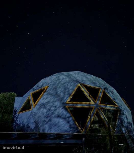 Casa de madeira Dome geodésico - Grande imagem: 4/8