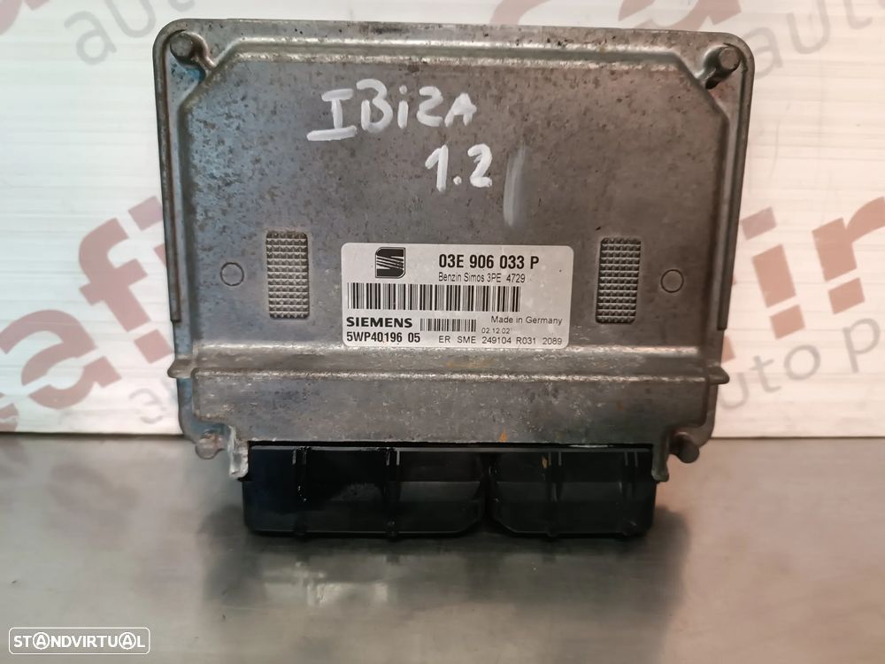 UNIDADE / CENTRALINA DO MOTOR SEAT IBIZA 6L / VOLKSWAGEN POLO 1.2 12V 03E906033P 5WP4019605 - 1