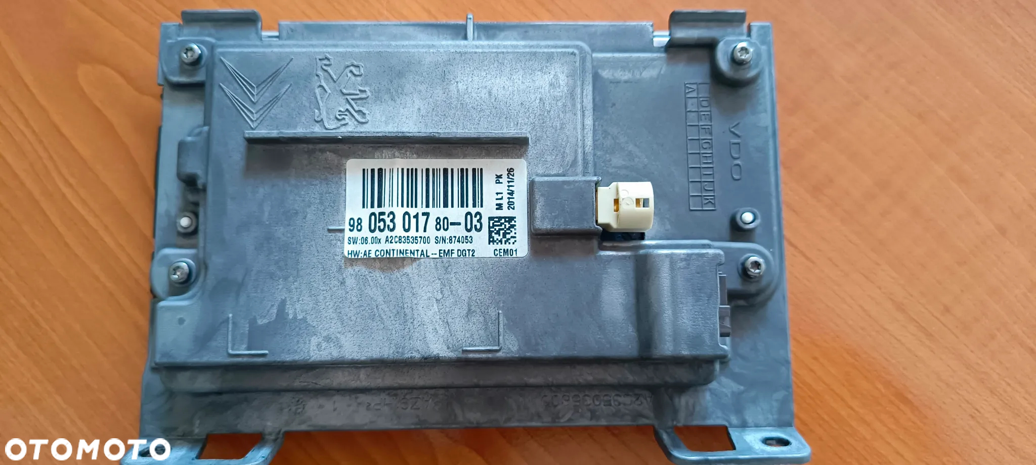 WYSWIETLACZ TABLET NAWIGACJA RADIO RAMKA PEUGEOT 208 2008 9805301780 - 6