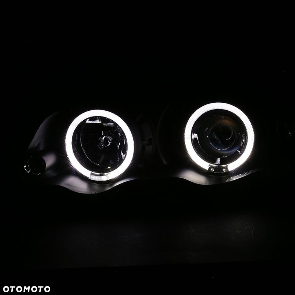 reflektor lampa migacz kpl clear led czarne soczewkowe bmw 3 e46 1998-2001 - 3